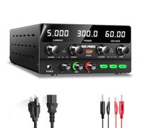 NICE-POWER DC Power Supply Variable 60V 5A, 300W Encoder Adjustable Switching Regulated High Precision 4-Digits LED Display 5V/2A USB Port Bench Lab Power Supplies with OCP OVP Output Button