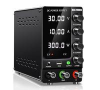 NICE-POWER DC Power Supply Variable, Adjustable Switching Regulated Power Supply 30V 10A with Encoder Coarse & Fine Adjustments Knob, Lab Beach Power Supply with Output Button 5V/2A USB Interface