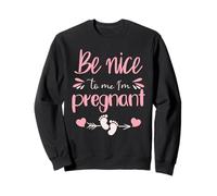 Nice Pregnancy Announcement Mom to Be Baby Feet Art Sweatshirt