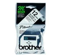 Nice Price Brother M-K231Bz Labelling Tape Cassette, Black On White, 12 mm (W) X 8 M (L), Brother Genuine Supplies
