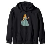 Nice Princess in Pretty Dress for Fairytale and Magical Fans Zip Hoodie