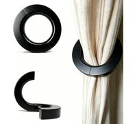 Nice purchase 2 Pcs Wooden Curtain Tiebacks Holdbacks European Classic Retro Window Home Office Decorative Drapes Holders Strong Magnetic Clean Durable - Multifunctional Also Wood Pants Hanger (B)