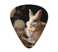 Nice rabbit Printed guitar picks - three thicknesses: thin, medium and thick, suitable for electric guitar, bass and ukulele.