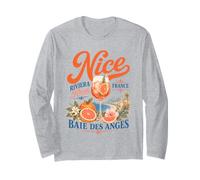 Nice Riviera Rosé Spritz French Coastal Vacation Long Sleeve T-Shirt