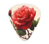 Nice Roses Guitar picks in thin, medium, and thick sizes, 12-piece set, suitable for electric guitar and various instruments