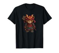 Nice Samurai Teddy Bear Costume with Sword for Ninjas Lovers T-Shirt