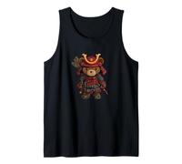 Nice Samurai Teddy Bear Costume with Sword for Ninjas Lovers Tank Top
