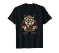 Nice Santa Claus in Viking Look for Nordic Christmas Lovers T-Shirt