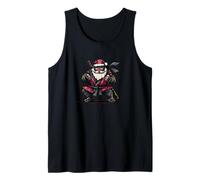 Nice Santa Look in Ninja Costume for Samurai Lovers Tank Top