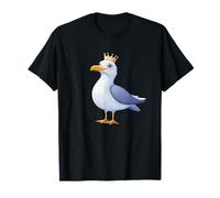 Nice Seagull with Crown for a Crowned Seaside Adventure T-Shirt