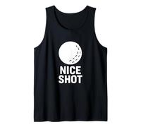 Nice Shot Golf Ball Minimalist Funny Graphic Tank Top