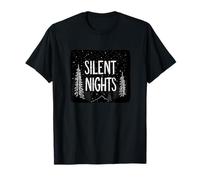 Nice Silent Nights Graphic for a Peaceful Winter Look T-Shirt