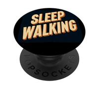 Nice Sleepwalking Emblem for Boys and Girls PopSockets Adhesive PopGrip