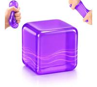 Nice Squishy Ice Cube, Ice Cube Squishy Fidget Toys for Stress Relief, Slow Rising Sensory Toys Fidget Cubes, Soft Squeeze Balls for Kids Adults Anxiety Relief Party Favors Gifts (5cm)