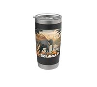 Nice Sri Lanka Nature Graphic with Elephant Stainless Steel Insulated Tumbler