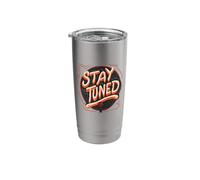 Nice Stay Tuned Emblem Stainless Steel Insulated Tumbler