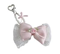 Nice Sturdy Fabric Bow Hanging Decoration Portable Bedroom Gift Handmade Bowknot Decoration, フリーサイズ