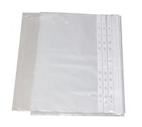 Nice Style 50 Pcs A4 Plastic Punched Punch Pockets 30 Micron for Folders Filing Wallets Sleeves