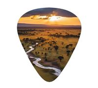 Nice sunsets Guitar picks in thin, medium, and thick sizes, 12-piece set, suitable for electric guitar and various instruments