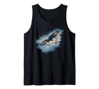 Nice Symbolic Eagle with Golden Gate Bridge Costume Tank Top