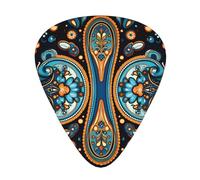 Nice symmetrical pattern Printed guitar picks - three thicknesses: thin, medium and thick, suitable for electric guitar, bass and ukulele.