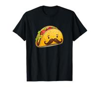 Nice Taco Face with Mustache Beard for Tacos Lovers T-Shirt