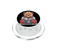 Nice Teddy Bear in Emergency Doc Look PopSockets PopGrip for MagSafe