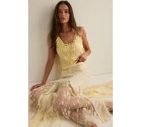Nice To Meet You Maxi Slip Skirt by Intimately at Free People in Vanilla Custard, Size: Medium - female