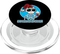 Nice Until proven Naughty Funny Xmas Holidays Skeleton PopSockets PopGrip for MagSafe