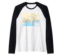Nice Urban Travel Network Art France Raglan Baseball Tee