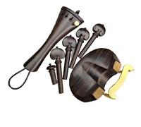 Nice Violin Parts Accessories Kits With Hardware Middle Type Violin Chinrest Tailpiece Pegs Endpin violin parts