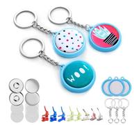 nice2have 25 Sets of Keychain Buttons 1 inch (25mm) - Button Maker Supplies for Button Maker Machine