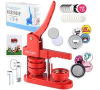 Nice2Have Button Maker Machine 2.25 inch (58mm) - (100pcs Buttons,5pcs Bottle Openers,5pcs Fridge Magnets, 500+ Free Designs,Circle Cutter&Magic Book&Paper) - Installation-Free Pin Maker Machine