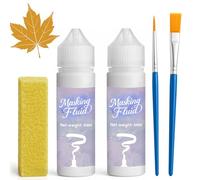 NICE2MEU 120ml Masking Fluid for Watercolor Painting, Quick-Drying and Easy to Tear, No Residue, Prevents Accidental Staining, Ideal for Watercolors & Art Projects (White)