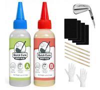 NICE2MEU 250ml Golf Club Epoxy, Waterproof and Transparent, Strong Adhesion, 5-Minute Initial Cure, Golf Shaft Epoxy for Graphite & Steel Shafts, Driver, Iron, Putter Repair