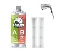 NICE2MEU 60ml Golf Club Epoxy, Waterproof and Transparent, 5 Minute Quick Cure Golf Shaft Epoxy for Graphite & Steel Shafts, Driver, Iron, Putter Repair