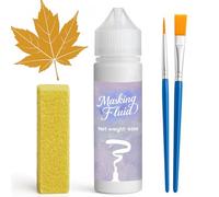 NICE2MEU Masking Fluid for Watercolor Painting 60ml, Quick-Drying and Easy to Peel, No Residue, Prevents Accidental Staining, Art Supplies for Watercolors & Art Projects (White)