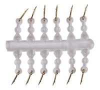 Nicear 12pcs Carp Bait Spikes with Silicone Rings for Fishing 0.6x7mm Fishing Accessory Clockwork Feeder High Performance Bait Pegs