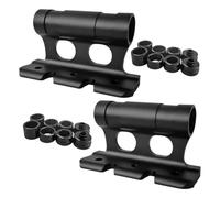 Nicear 2-Pack Bike Fork Bracket - Aluminum Quick Release Thru-Axle Adapters For Roof Racks Trucks Rvs 8 For M5/M12/M15 Axles 110mm Tool-Free Installation
