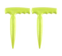 Nicear 2 Pcs Bulb Planter Tool Plastic Planter Planting Dibber With Measurement Scale Suitable Hand Dibber For Family Gardener Light Green