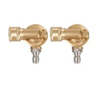 Nicear 2-Piece Brass Swivel Coupler 1/4 Inch Pressure Washer Nozzle 180 Degree 5 Adjustable Adapter for Pressure Washer Tip