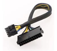 Nicear 20cm 24 Pin to 14 Pin ATX PSU Main Power Adapter Braided Sleeved Cable for PCs and Servers