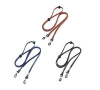 Nicear 3 Pieces Leather Eyeglass Chain Eyeglass Strap Eyeglass Rope Adjustable Eyeglass Neck Rope Suitable for Most Eyeglass Frames