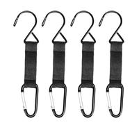 Nicear 4 Pcs Fence Hook for Tennis, Baseball, Softball, Badminton, Squash Racquet Paddle Bag Black