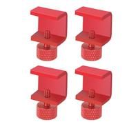 Nicear 4Pcs 3D Printer Bed Clips,Glass Build Plate Clips Use for Ender 3/3 Pro/ V2/Neo/5 CR-10 Series - Red
