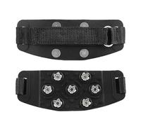 Nicear 7-Spike Ice Skate Cleats - Adjustable Snow Grip Tungsten Traction Cleats For Walking Hiking Ice Fishing Fits One Size European Boots