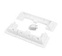 Nicear Abs Solar Panel Mounting Bracket 7pcs No Drilling Solar Panel Mounting Brackets Corner Bracket Kit For Rv Boat Roof Van Camper And Caravan Uv Protection White