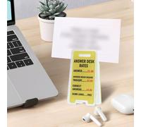 Nicear Answer Rates Funny Desk Sign Clips Novelty Gifts for Colleagues, Mini Funny Desk Decor Office Decoration Sign Ornament Plaque，2Pcs