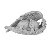 Nicear Commemorative Stone Statue For Pets Cat Angel Grave Shaped Devotion Stone For Garden Graves Home Souvenirs Decorative Ornaments