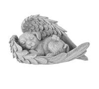 Nicear Commemorative Stone Statue For Pets Dog Angel Grave Shaped Devotion Stone For Garden Graves Home Souvenirs Decorative Ornaments